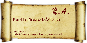 Morth Anasztázia névjegykártya